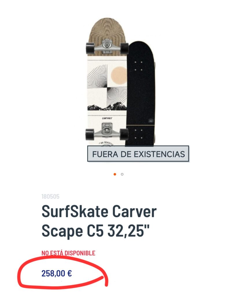 Carver Surfskate Skate Surfskate – ★ 5/5