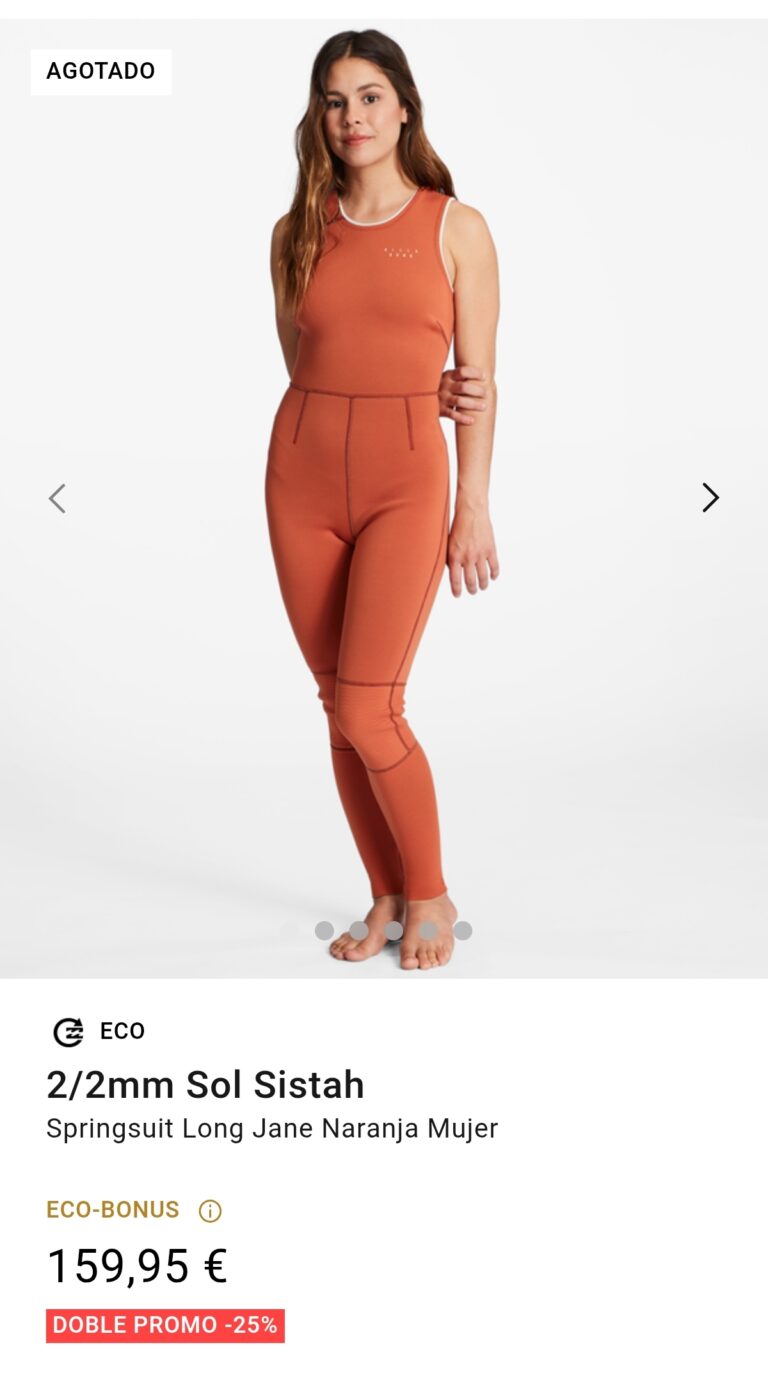 Billabong Sistah long Jane Traje de neopreno springsuit 2/2 Mujer Talla 4 – ★ 5/5